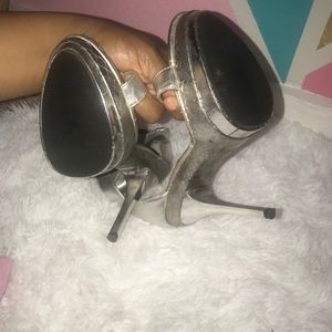 Silver heels